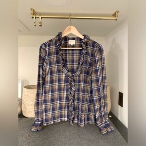 Sezane Linen Top - size 42 - L/XL